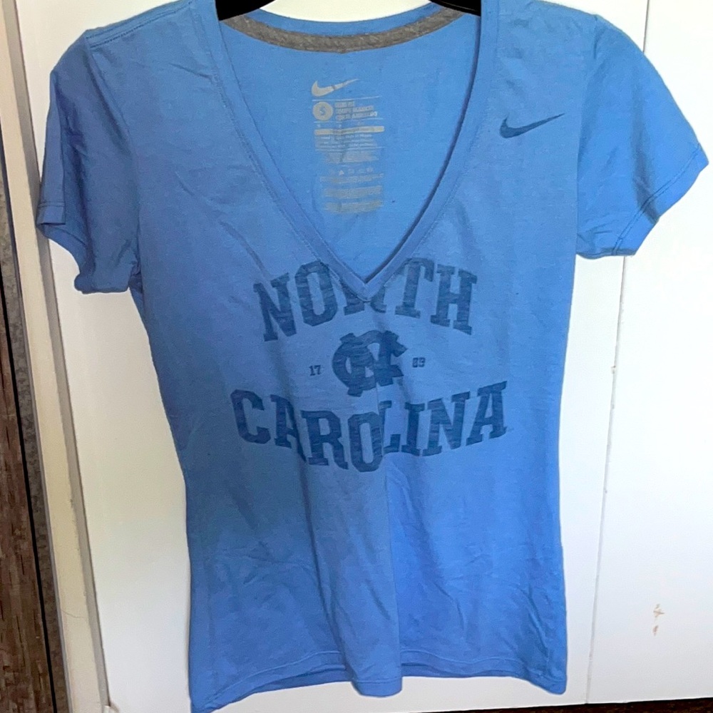 Nike Sky Blue North Carolina V-Neck Tee